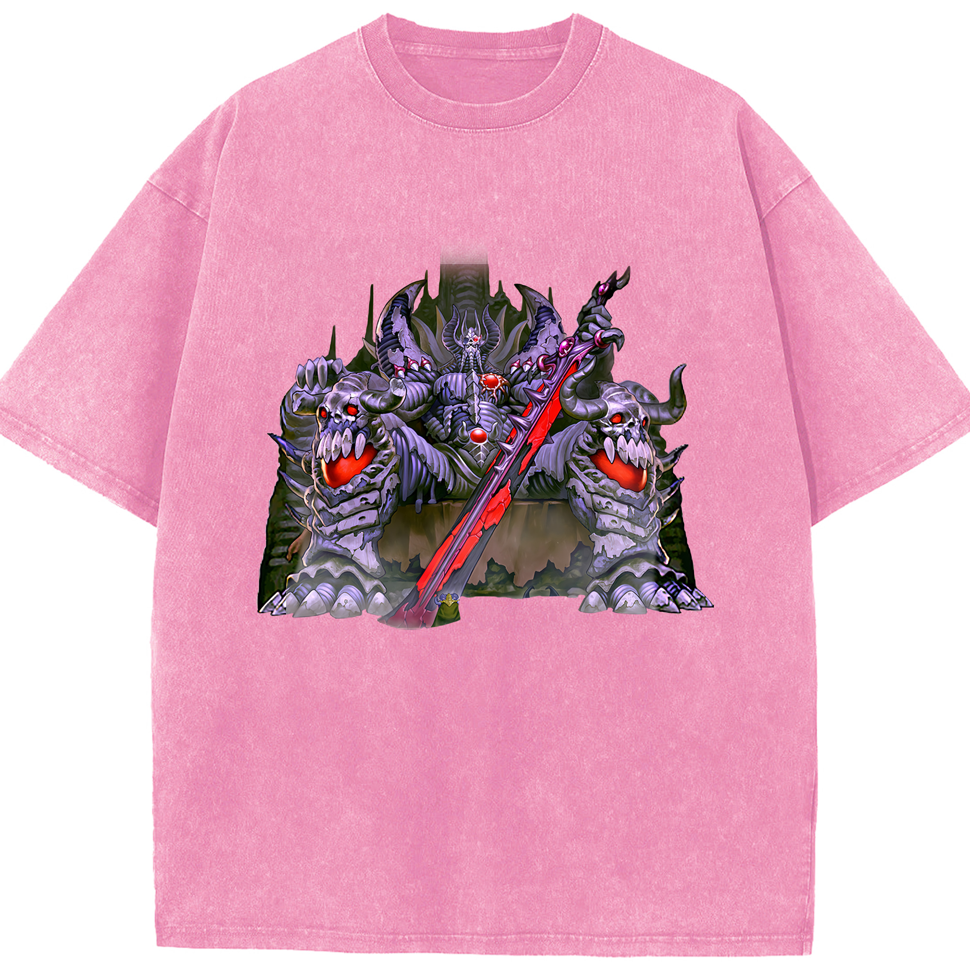 （画像用） 遊☆戯☆王 Yu-Gi-Oh! 綿100% ヴィンテージ風 半袖Tシャツ（フロントプリント）